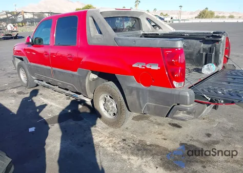 2004 Chevrolet Avalanche 2500 из США, поврежденный, VIN 3GNGK22G64G124782